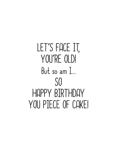"Piece of Cake"